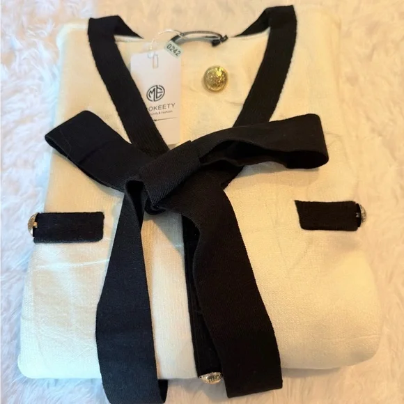 MEROKEETY Women’s White Dress NWT Size XL Soft Stretch Casual Midi NWT - Picture 9 of 9